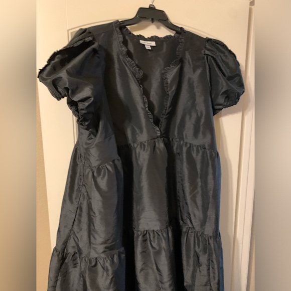 Women's Plus Tiered Ruffle Edge Puff Sleeve Midi Dress - Kika Vargas x Target - Picture 4 of 10